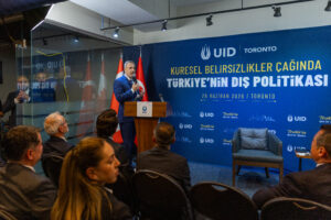 Dışişleri Bakanı Fidan, Kanada’da Türk iş insanlarıyla görüştü