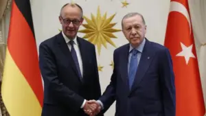 Cumhurbaşkanı Erdoğan, Almanya Şansölyesi Merz ile görüştü