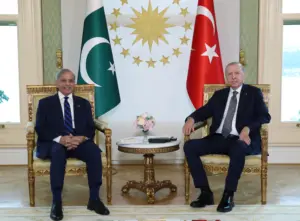 Cumhurbaşkanı Erdoğan, Pakistan Başbakanı Şahbaz Şerif’i resmi törenle karşıladı