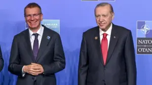 Cumhurbaşkanı Erdoğan, Rinkevics ile görüştü