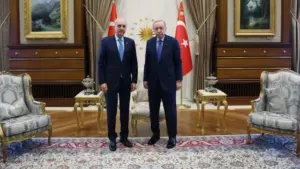 Cumhurbaşkanı Erdoğan, TBMM Başkanı Kurtulmuş’u kabul etti