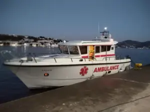 Yunanistan’da rahatsızlanan Türk çocuk deniz ambulansıyla Bodrum’daki hastaneye ulaştırıldı