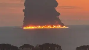 Rusya’nın Karadeniz açıklarında tankerde yangın çıktı